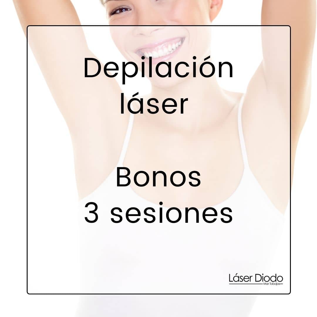 Bonos 3 sesiones Depilacion Laser Laser Diodo Mar Tobajas Valencia