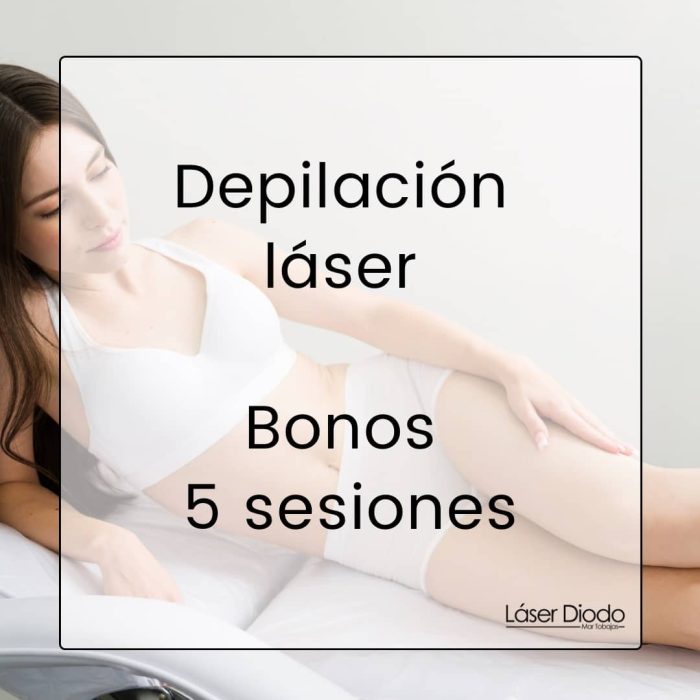 Bono 5 sesiones - depilación láser valencia