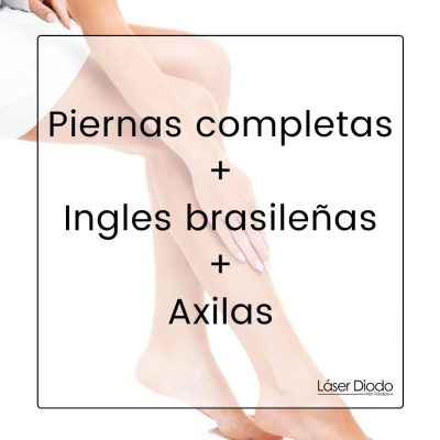 Piernas completas + ingles brasileñas + axilas - depilacion laser valencia